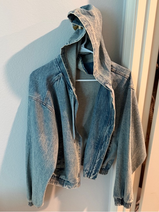RSQ Jackets & Blazers - RSQ hooded denim lightweight jean jacket NWOT M